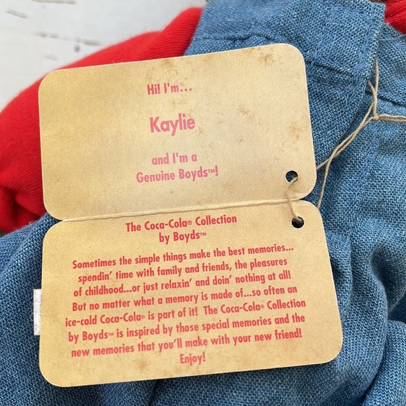 Boyds Bear - 12" Kaylie -"The Coca Cola Collection" - Picture 12 of 12